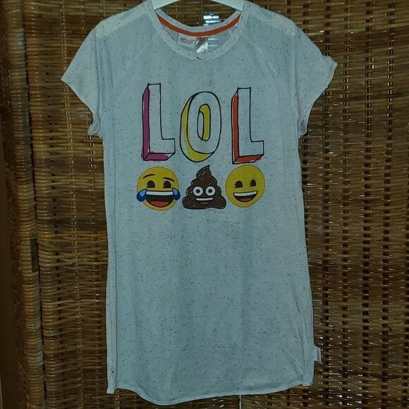 Emoji LOL Poop Happy laughing Nightshirt L - Picture 1 of 7